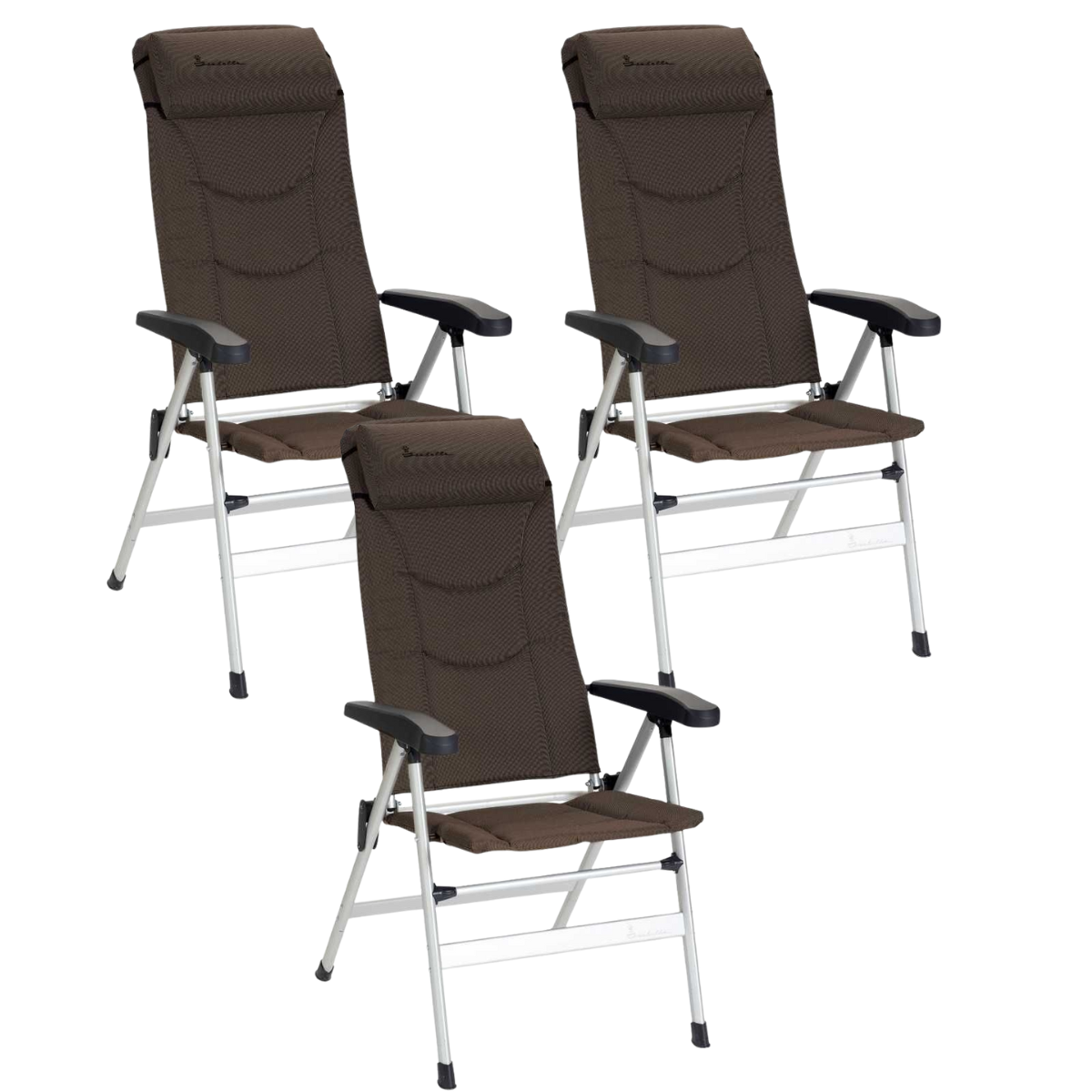 ISABELLA Campingstuhl Thor braun 3er-Set - 700006289