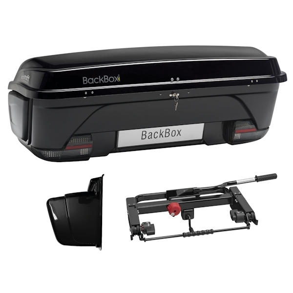 MFT 1500-S BackBox schwarz Heckbox mit BackCarrier Tragemodul euro-select und Einsatz breit