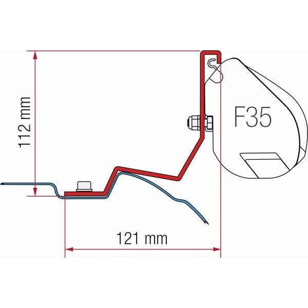 FIAMMA Adapter Kit Mercedes Viano Vito V Klasse fuer Markise F35 98655-887