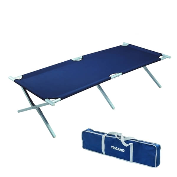 TRIGANO Alu-Feldbett- 190x66 cm- Blau - M-M044R08