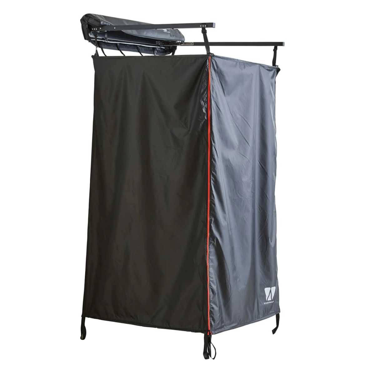 VICKYWOOD Duschzelt mit Regenhaube 100x100cm schwarz - VW-ST20-BK