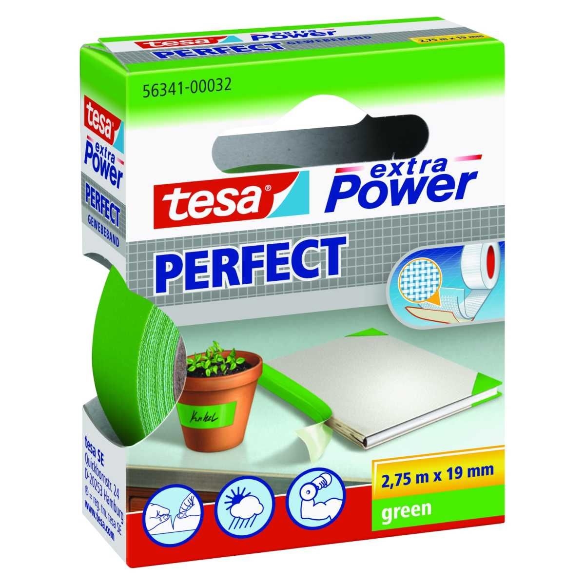 TESA Klebeband Extra Power® Perfect gruen 275-19 - 56341-00032-03