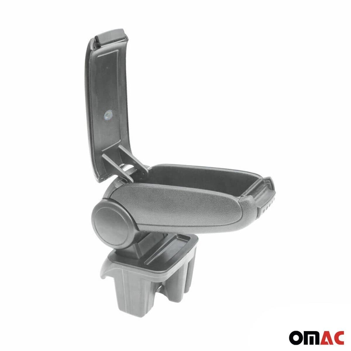 OMAC Mittelarmlehne Armlehne Mittelkonsole Ford Focus Bj. 2015-2018 PU-Leder ABS Grau - 2608601F