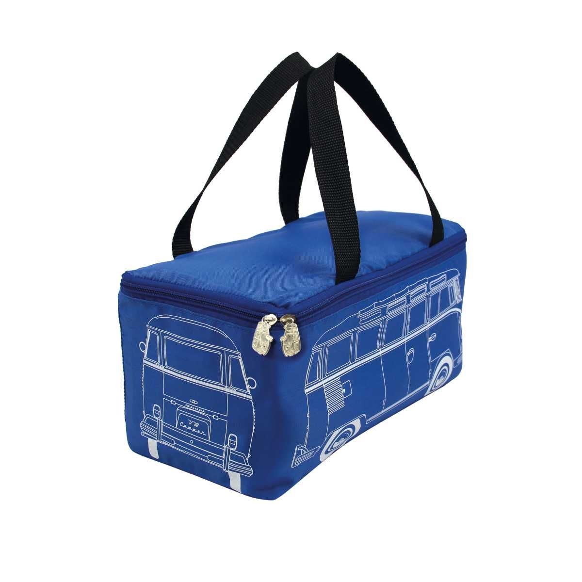 VW Collection VW T1 Bulli Bus Picknickdecke blau 200x150 cm - BUPB02