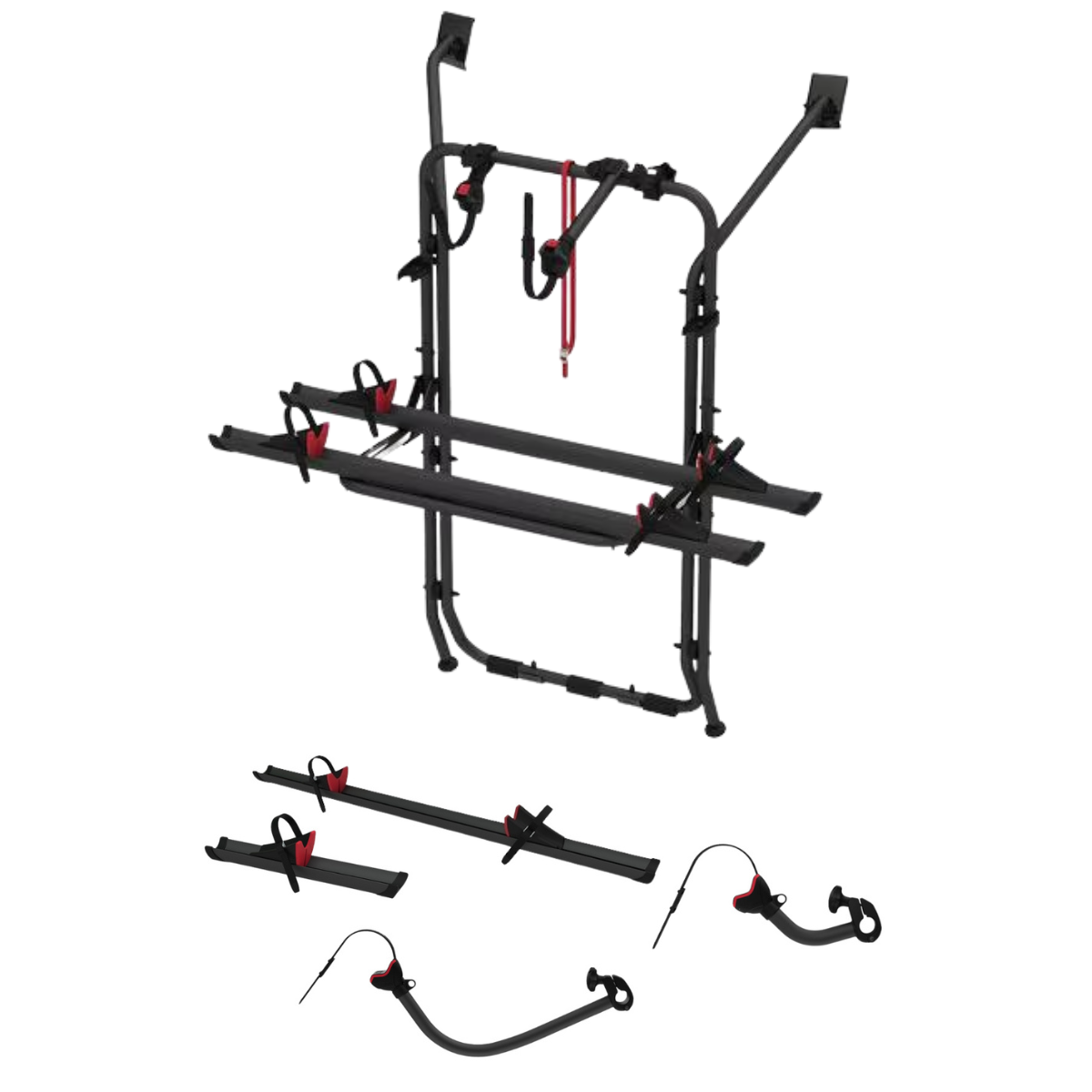 FIAMMA Carry Bike VW T6 Deep Black schwarz Fahrradtraeger fuer 4 Fahrraeder - 02094A20A 08831A01A 98656M150 08831C01A 98656M147