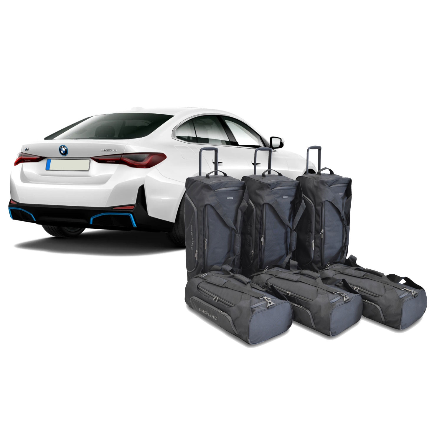 Car Bags Pro-Line B16101SP MW i4 Bj- 21- Reisetaschen Set- Auf Ihr Auto massgeschneidert- Das Original