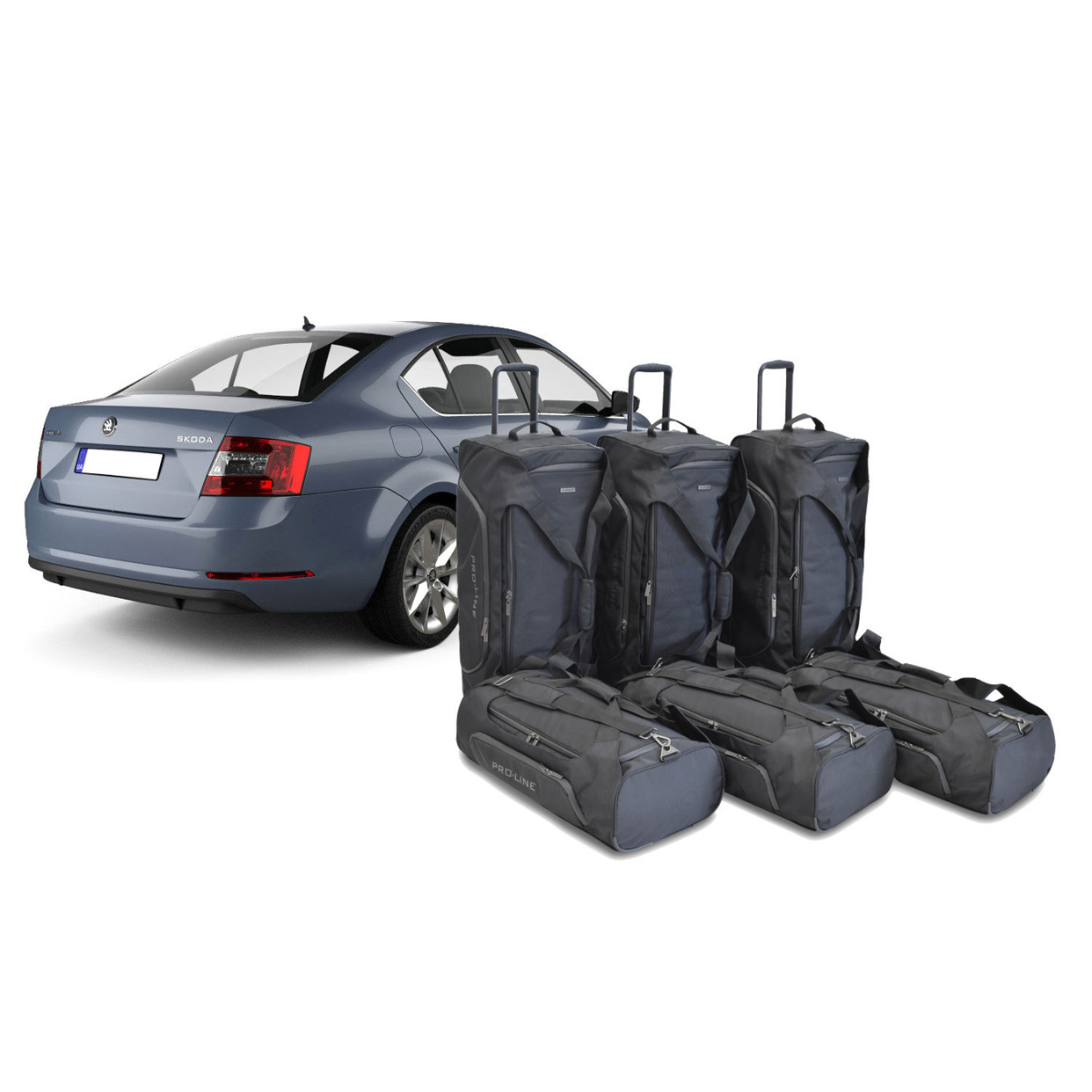 Car Bags Pro-Line S52201SP Skoda Octavia 5T-Schraeckheck Bj- 20- Reisetaschen Set- Auf Ihr Auto massgeschneidert- Das Original