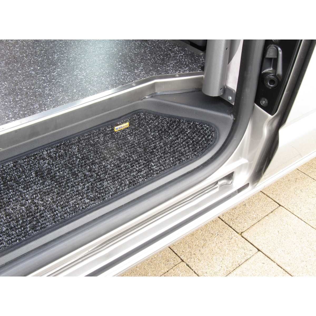 HEOSolution HEOSdoor mat Einstiegmatten fuer den Einstiegsbereich des Fahrerhauses und der Seitentuer VW T5 - T6 3er-Set - 12161