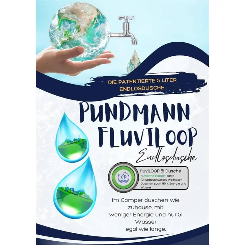 PUNDMANN fluviLOOP - die 5-Liter-Endlosdusche - 77261