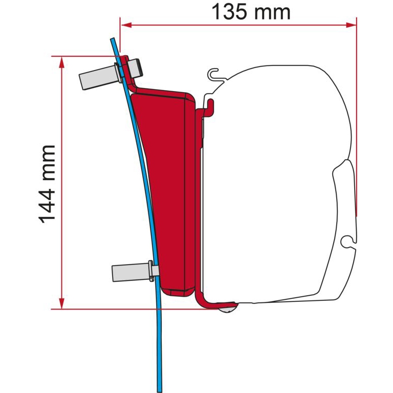 FIAMMA Adapter Kit Ford Transit H3 ab 2014 fuer Markise F45 ZIP - 98655Z176