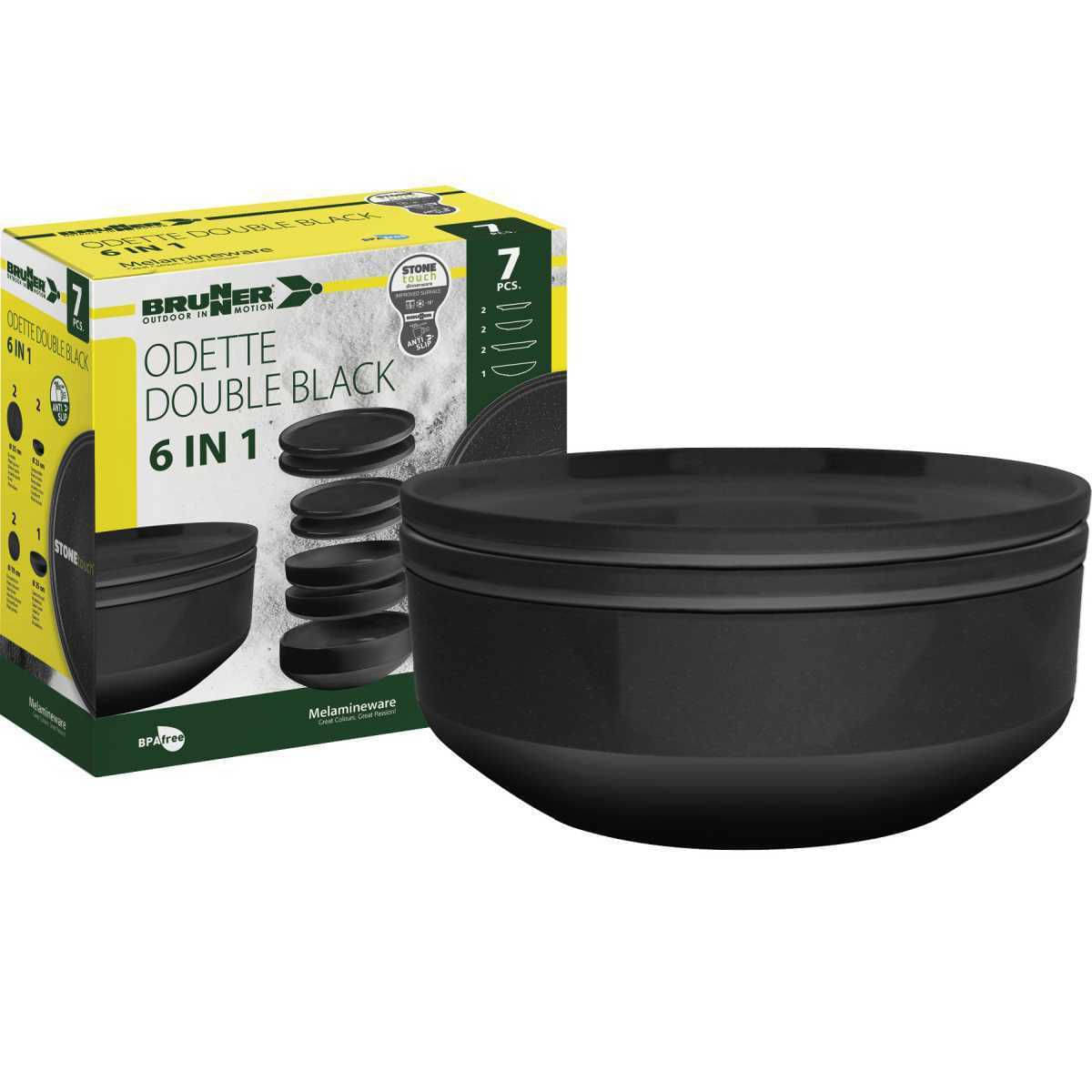 BRUNNER Odette schwarz 6-in-1 Geschirrset 7-tlg BRUNNER Odette schwarz 6-in-1 Geschirrset 7-tlg - 0830137N.C4C