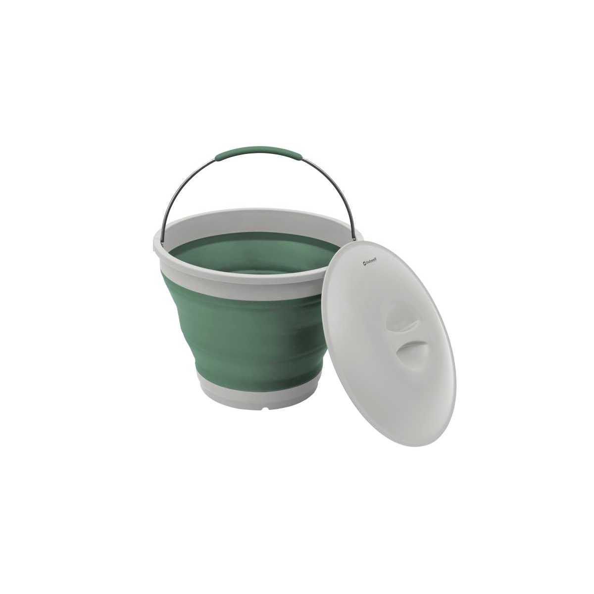 Outwell Collaps Runder Eimer mit Deckel faltbar Shadow Green - 651122