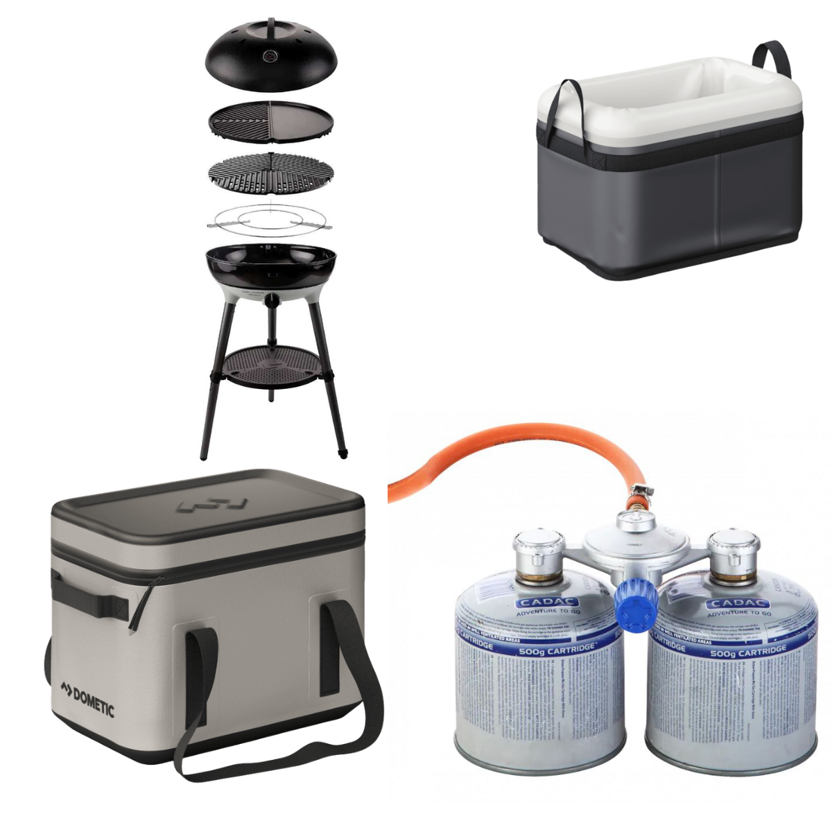 CADAC Carri Chef 50 BBQ-Grill2Braai 50 mbar - Premium-Set - 8915C-50-DE 346-10-DE CA500-N 9600050768 9600050791