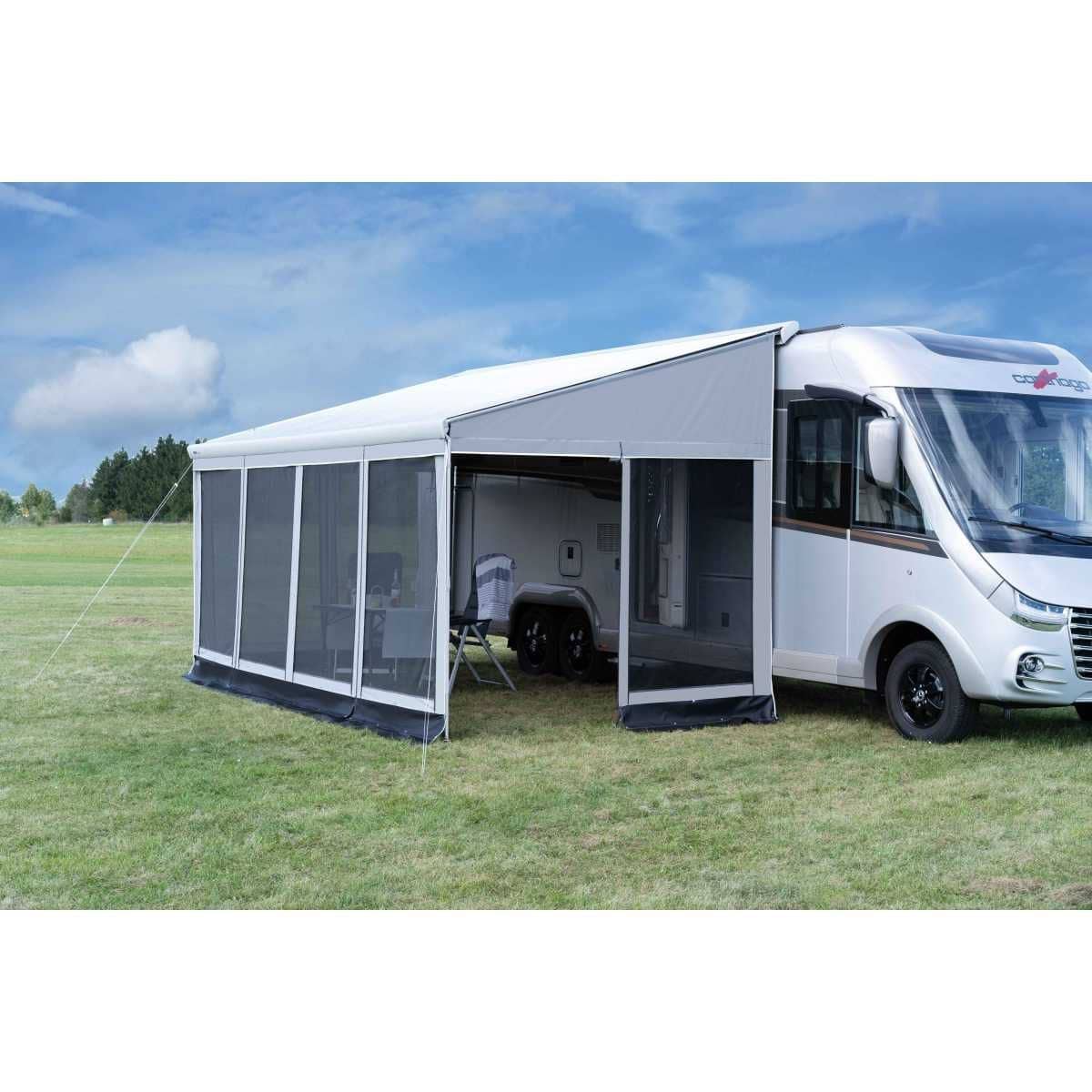 WIGO Markisenzelt WIGO ONE Seitenwand Rechts Auszug 250 cm Hoehe M 245-264 cm - 7157
