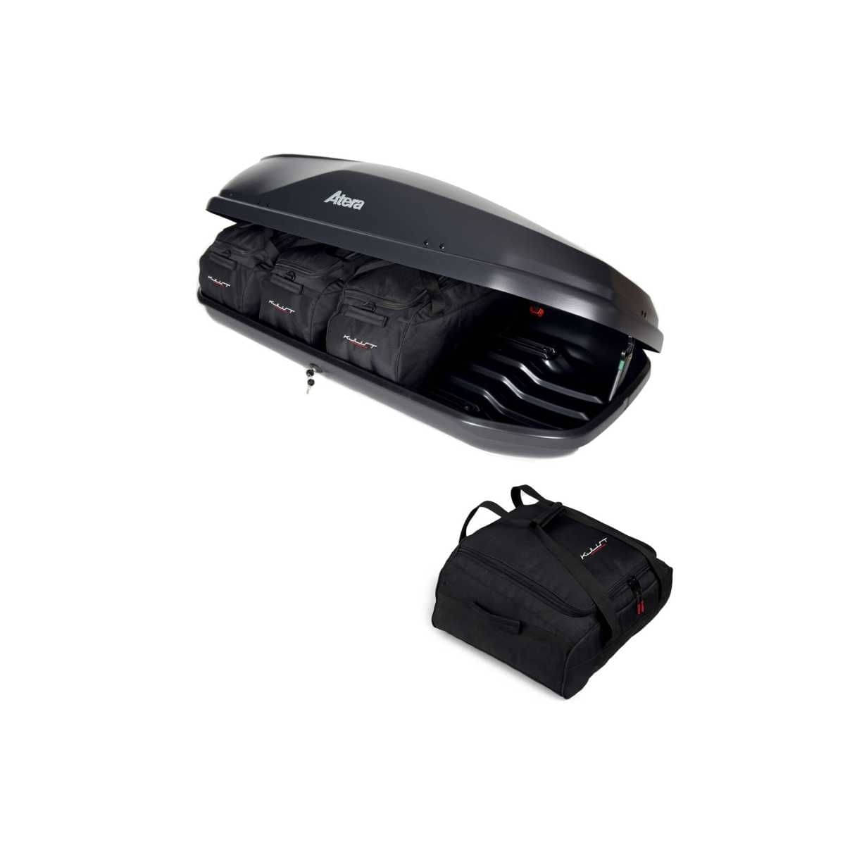 KJUST Dachboxen Taschen Set fuer Dachbox ATERA CASAR M 4er-Set - 13136