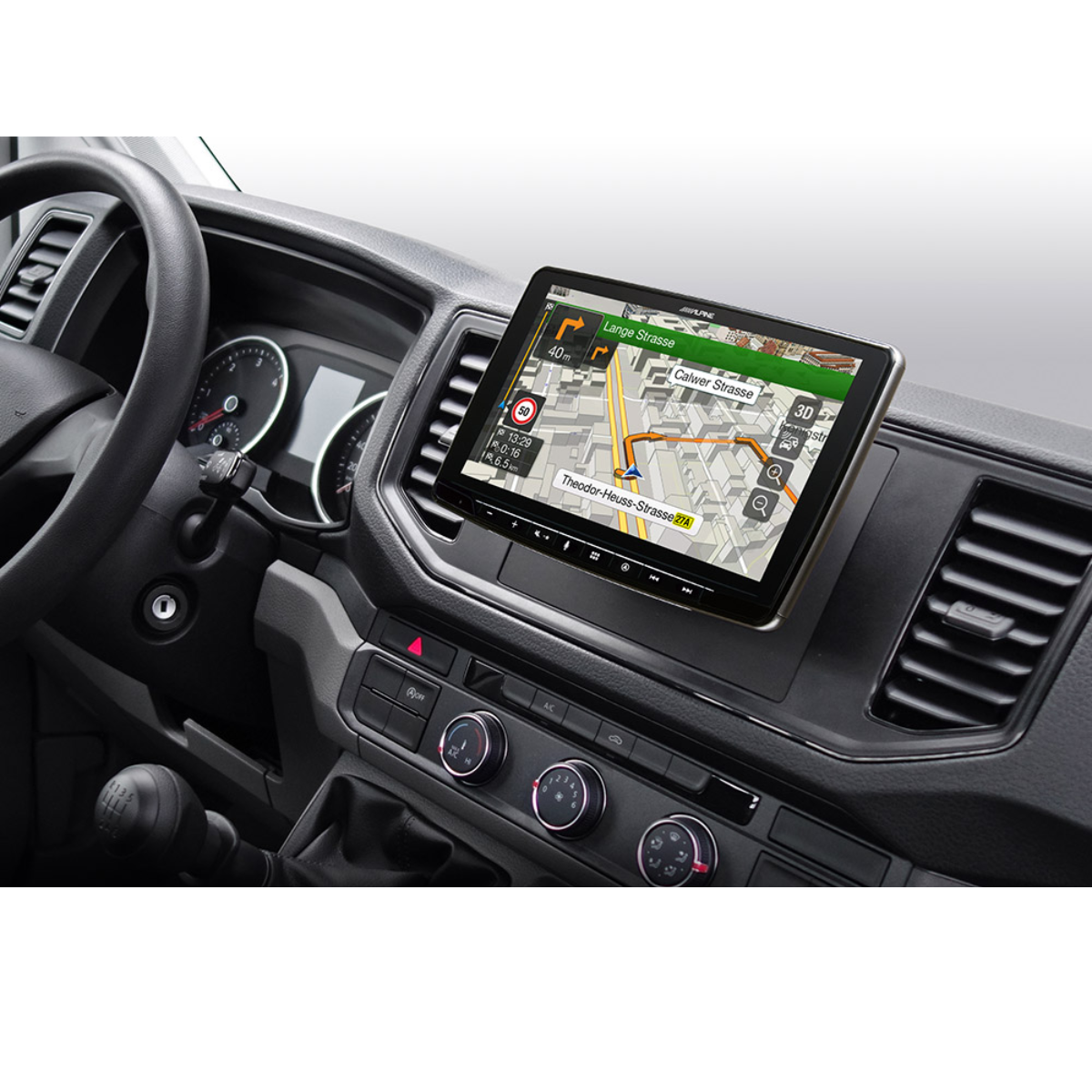 ALPINE HALO 9 Navigationssystem INE-F904DC inkl- Einbaukit fuer VW Crafter ab Bj. 2017 - INE-F904DC KIT-F9VW-CRA