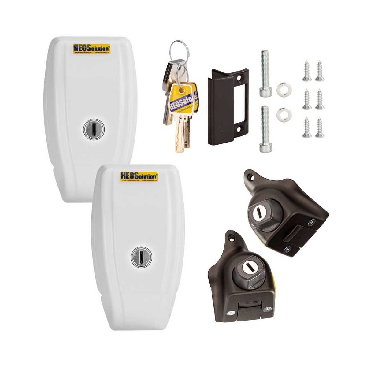 HEOSolution HEOSafe VAN Security Paket Fiat Ducato ab Bj. 2021 Weiss Gleichschliessend - 12856-1760-2 W