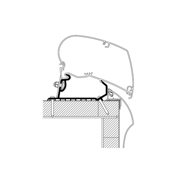 THULE Adapter Hobby Optima Deluxe fuer Markise 6300 301902