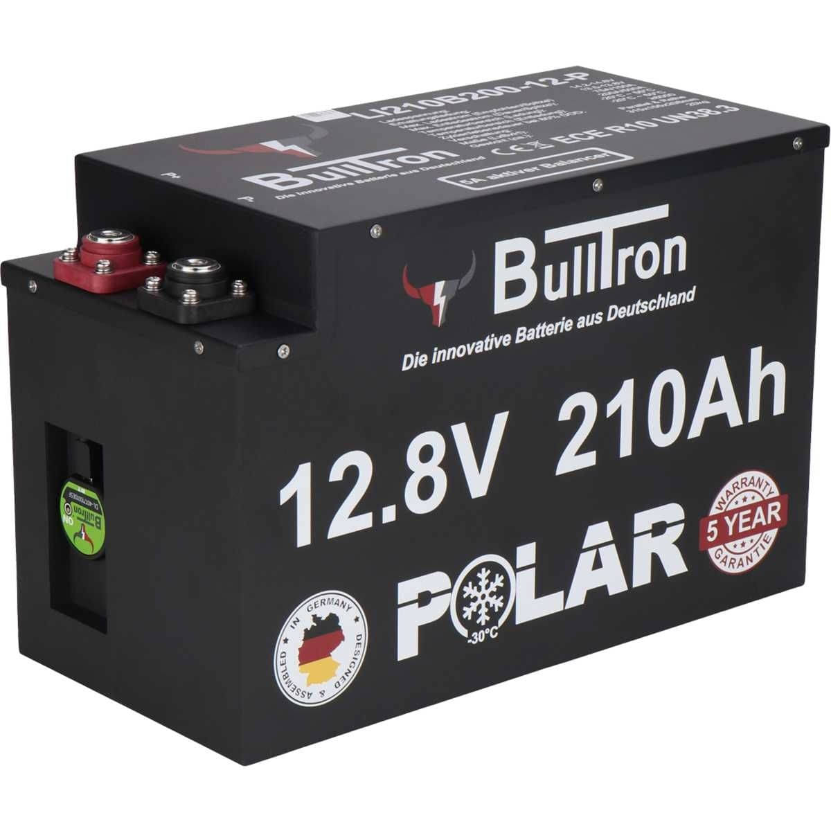 BULLTRON Lithium-Batterie POLAR 210Ah 12V inkl. BMS 200A Dauerstrom - App - LI210B200-12-P