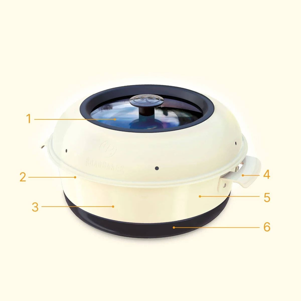 ROADBAKER - Mobiler Backofen mit Spezial Glasdeckel ROADBAKER - Mobiler Backofen mit Spezial Glasdeckel - 100086