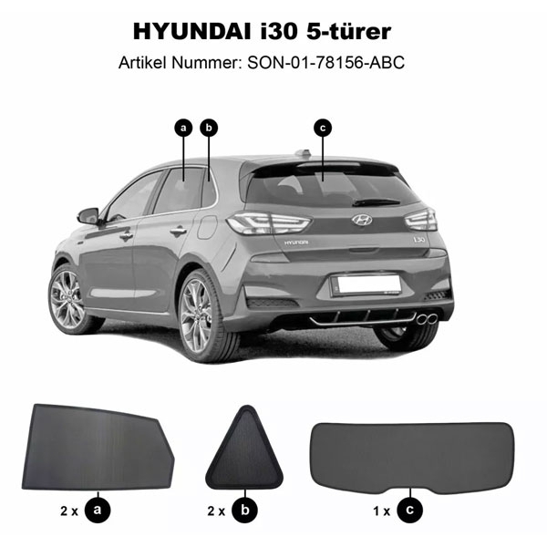 Sonniboy ClimAir Sonnenschutz Hyundai I30 5-door 2007-2011