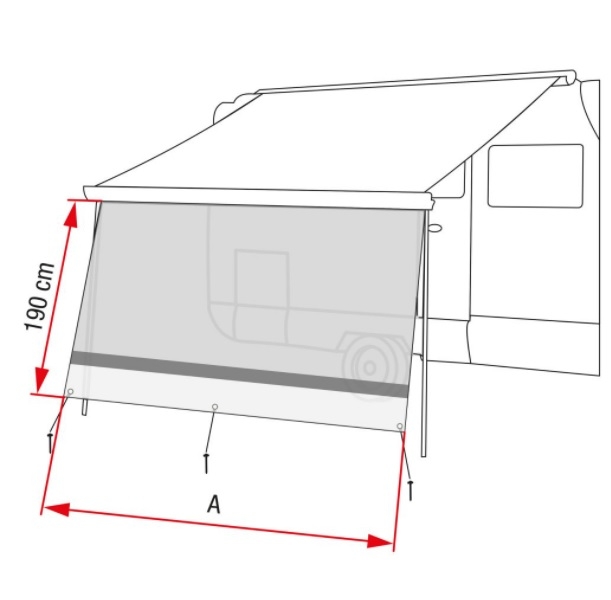 Vorderwand FIAMMA Sun View XL 300 cm