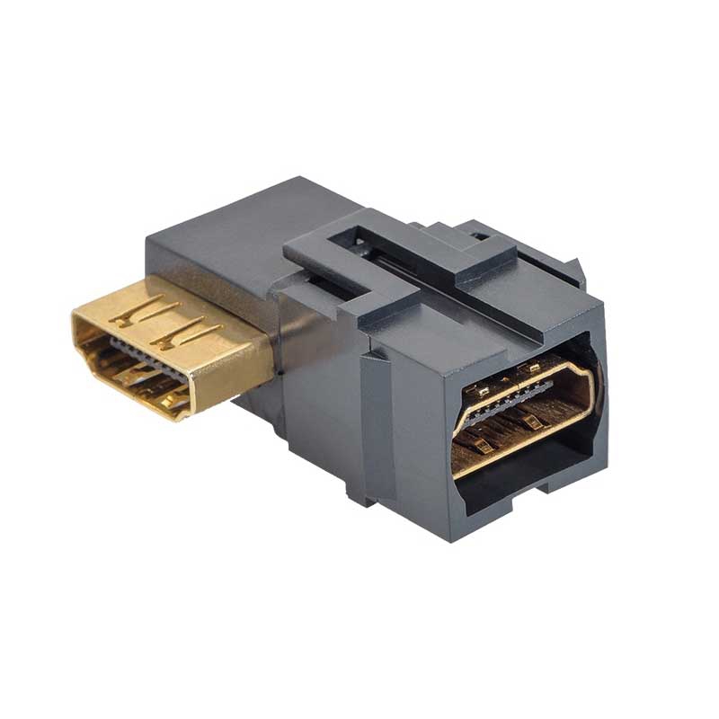 INPROJAL System 20.000 HDMI-Verbinder mit Grundplatte schiefergrau - 80939x1