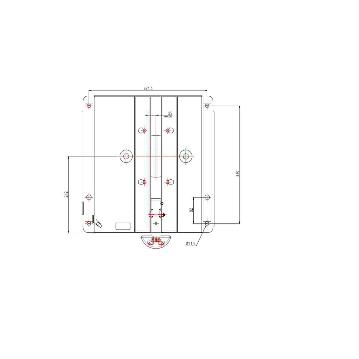 CTA Drehkonsole flach Peugeor Expert Traveller ab 2016 Beifahrerseite Art-Nr. 9PG0151502V01