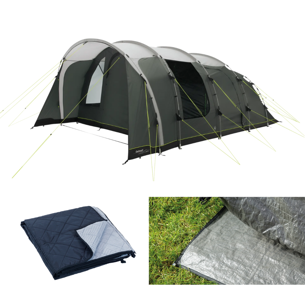 Outwell Familienzelt Denver 6 inkl. Teppich und Unterlage - 111576