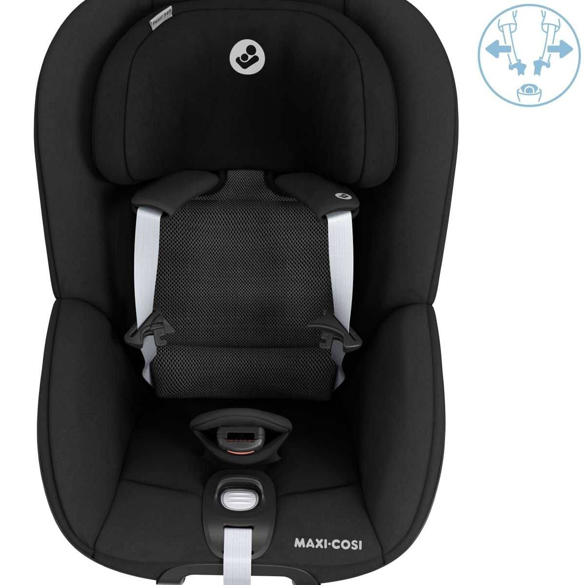 MAXI-COSI Kindersitz Babyschale PEARL 360 Authentic Black - 8045671111
