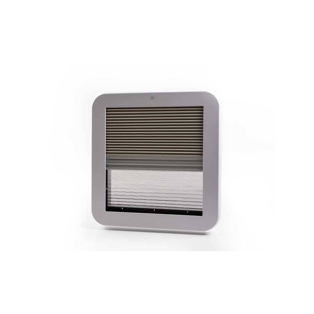 CARBEST Dachhaube SkyLight 400 x 400 mm mit Zwangsbelueftung Dachstaerke 28-50 mm Grau getoent - 318027