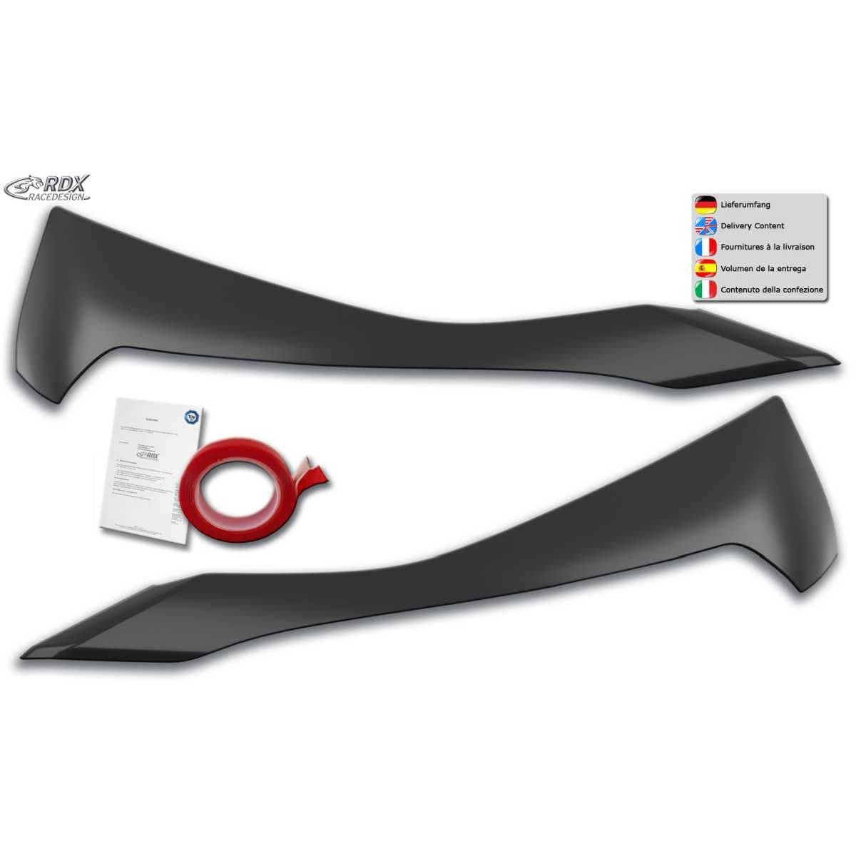 RDX Racedesign Scheinwerferblenden Boeser Blick fuer RENAULT Captur II RJB ab Bj. 2020 - RDSB194