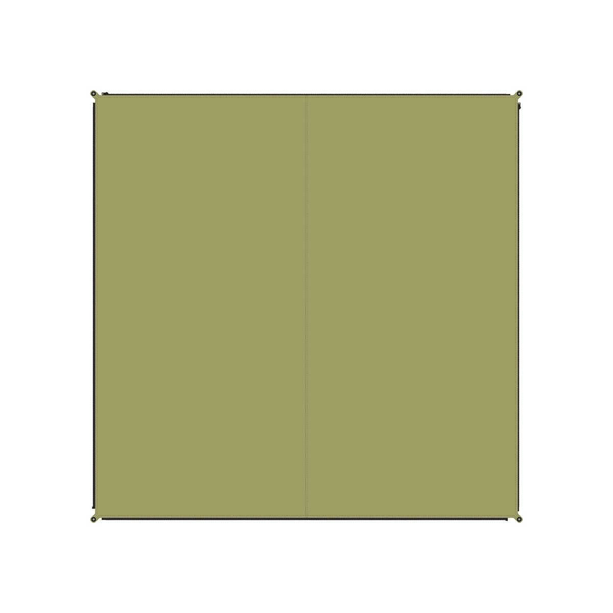 BENT Verbindbarer Teppich Zip-Carpet Uni Moos - 50238