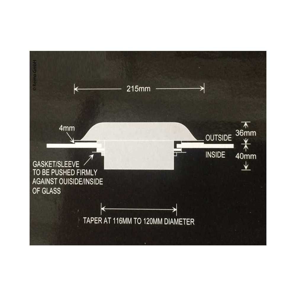 CARBEST Solarventilator 215 mm Edelstahl - 35231