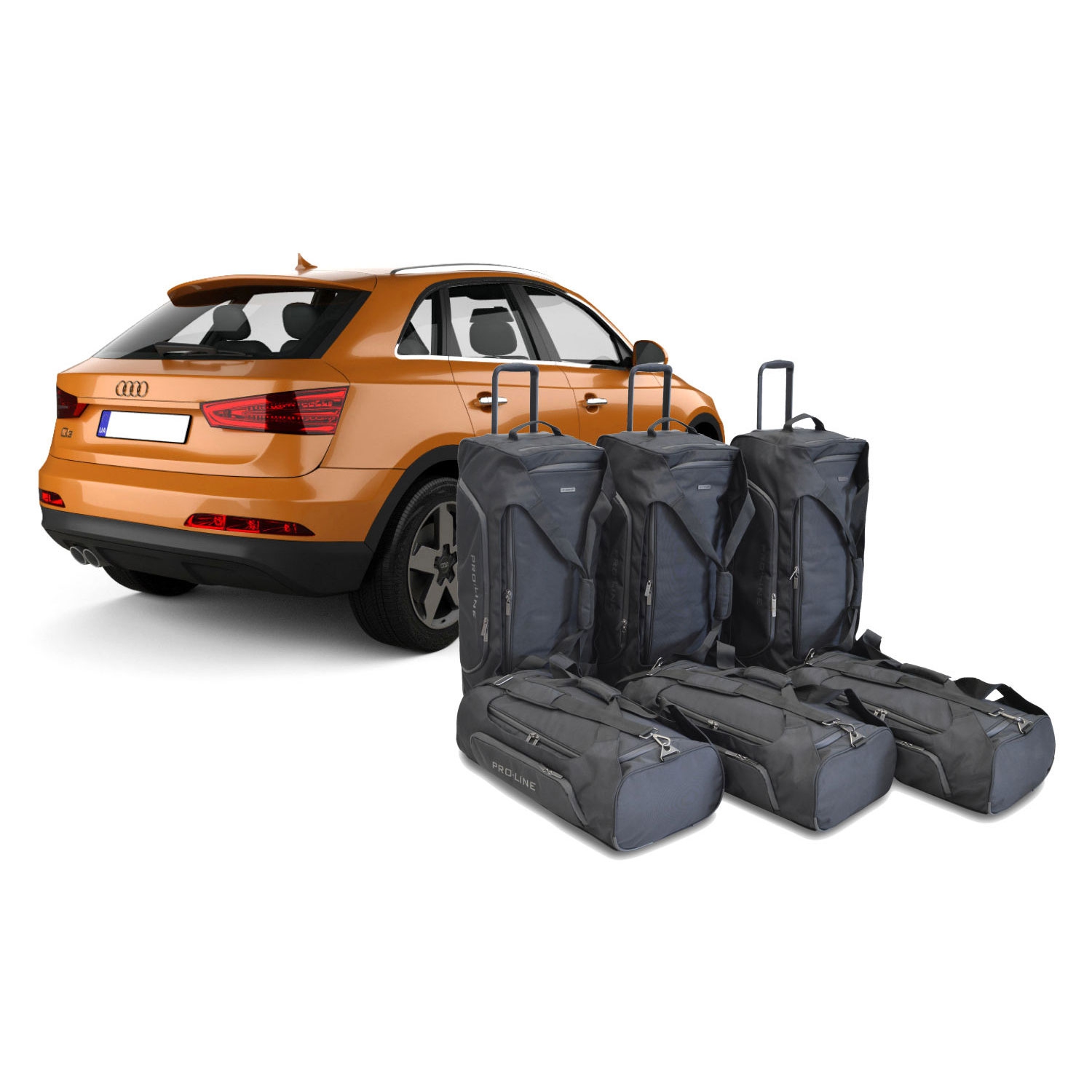 Car Bags Pro-Line A20801SP AUDI Q3 Bj- 11-18 Reisetaschen Set- Auf Ihr Auto massgeschneidert- Das Original