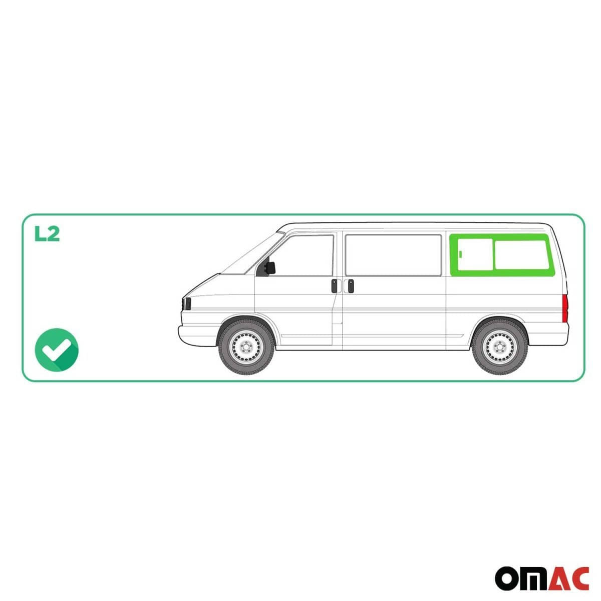 OMAC Seitenfenster Schiebefenster VW T4 L2 Bj. 1990-2003 Hinten Links OMAC Seitenfenster Schiebefenster VW T4 L2 Bj. 1990-2003 Hinten Links - 7521405L-1RSSL