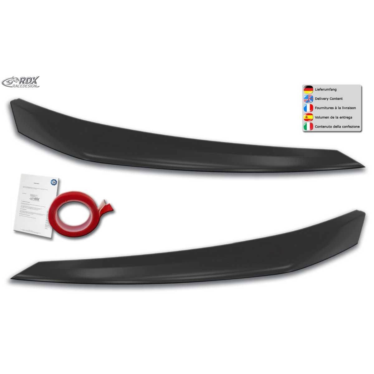 RDX Racedesign Scheinwerferblenden Boeser Blick fuer PEUGEOT 208-2008 ab Bj. 2019 - RDSB193