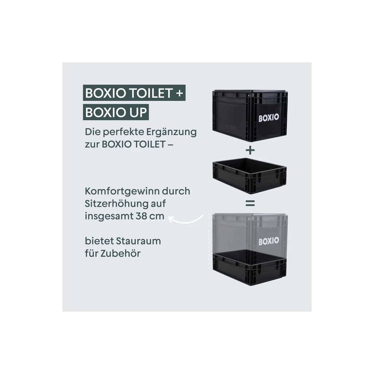 BOXIO - TOILET UP Sitzerhöhung für Boxio Toilet BOXIO - TOILET UP Sitzerhoehung fuer Boxio Toilet - BOX-UP-BL-403012-10