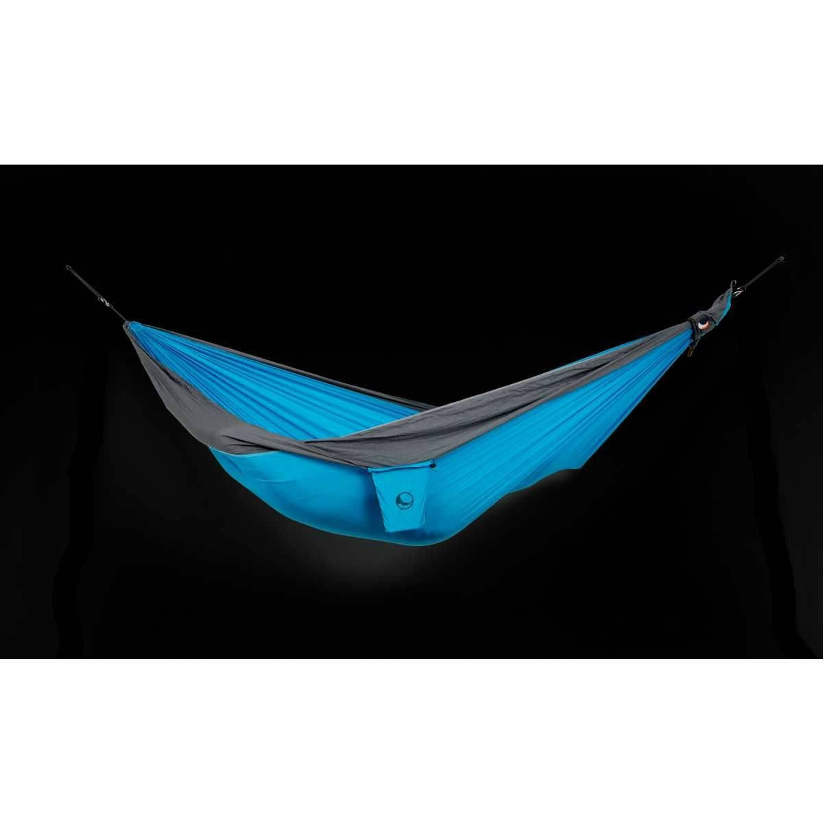 TICKET TO THE MOON King Size Hammock Haengematte Aqua - Dark Grey inkl. Nautical Ropes - TMK1503 TMROPE