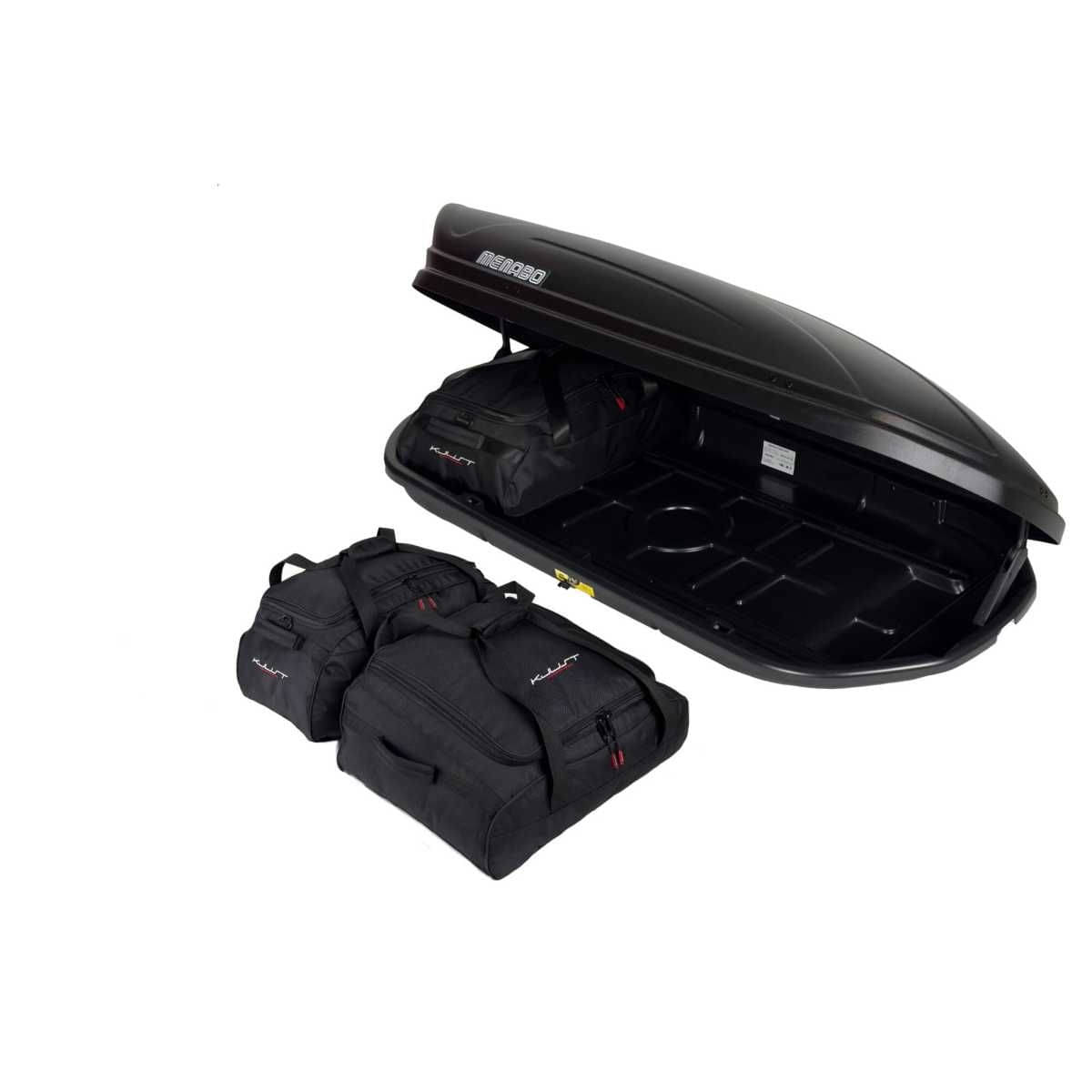 KJUST Dachboxen Taschen Set fuer Dachbox MENABO MARATHON 400 3er-Set - 13238
