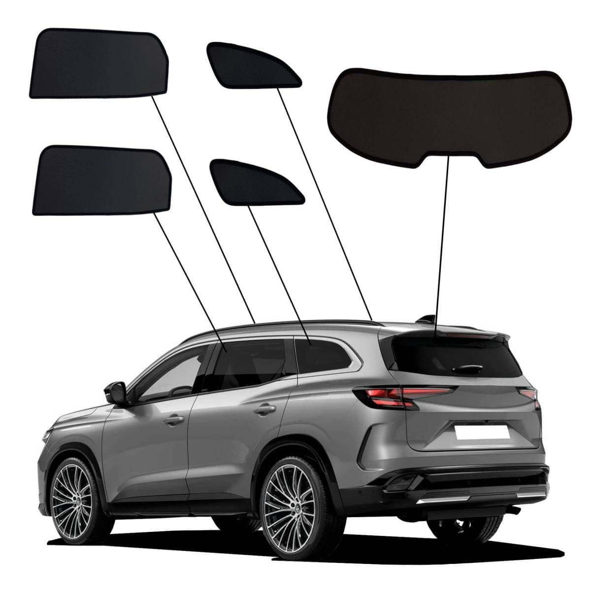 WINDESA SunClip Sonnenschutz - Sichtschutz Renault Espace 6 ab Bj. 2023 Set ABC - sun-10464abc