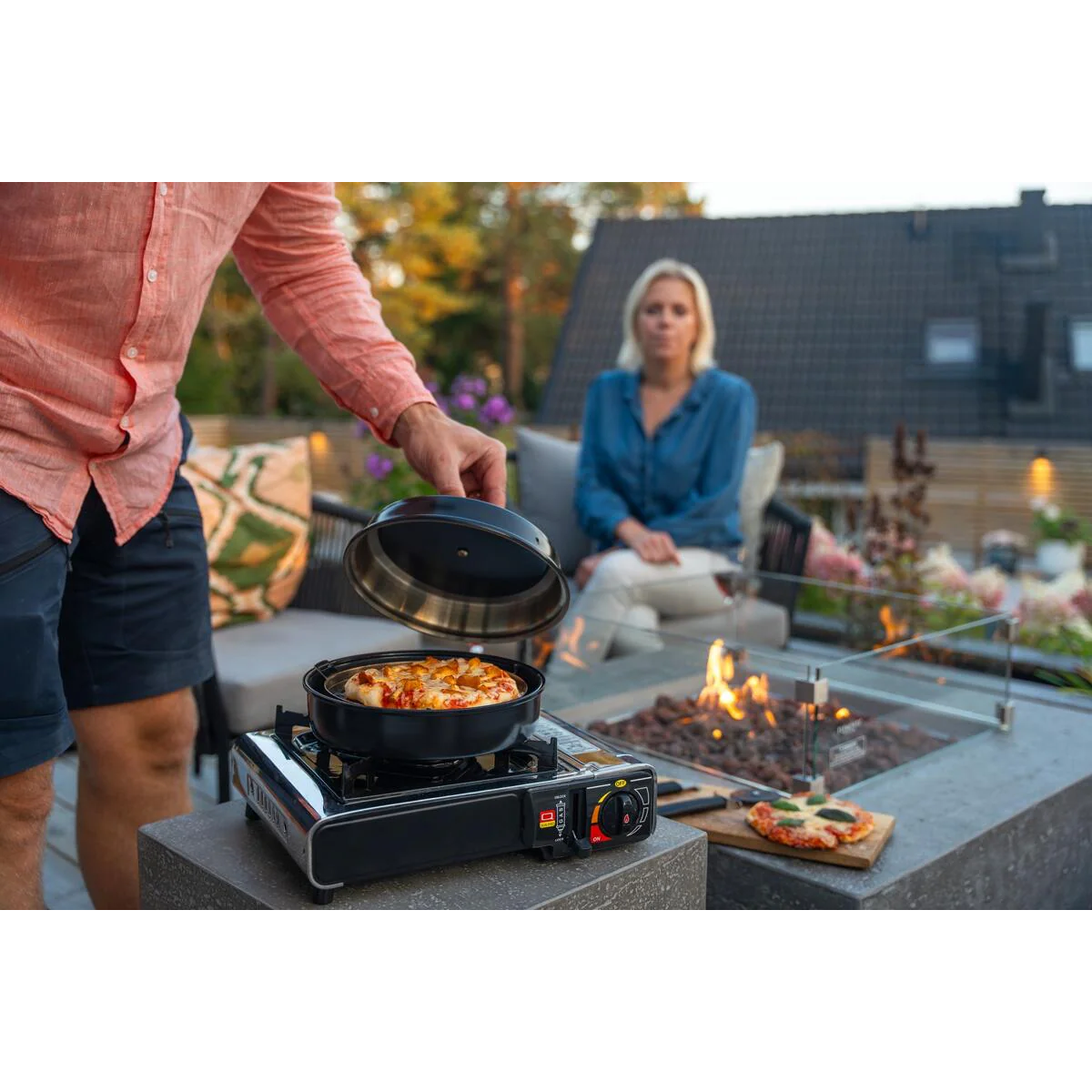 OMNIA Stovetop Pizzaofen Schwarz - 1004