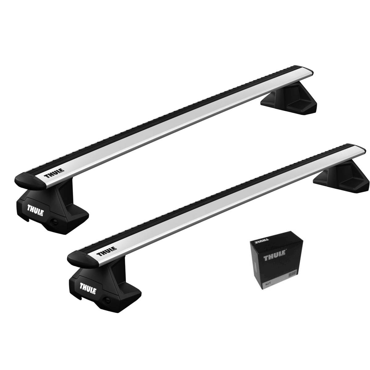 Dachträger Peugeot E-3008 SUV 24- THULE Alu Evo Kompletter THULE Dachtraeger mit WingBar Evo Aluschienenprofilen