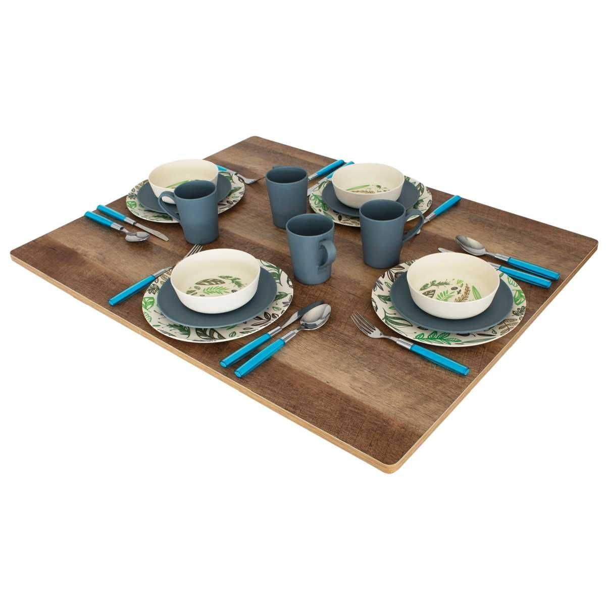 EuroTrail Campingtisch ROCHEFORT L Honey Comp 100 x 68 cm - ETCF1396