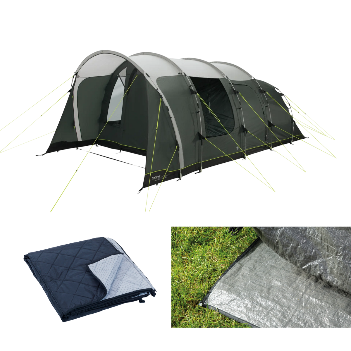 Outwell Familienzelt Denver 5 inkl. Teppich und Unterlage - 111575