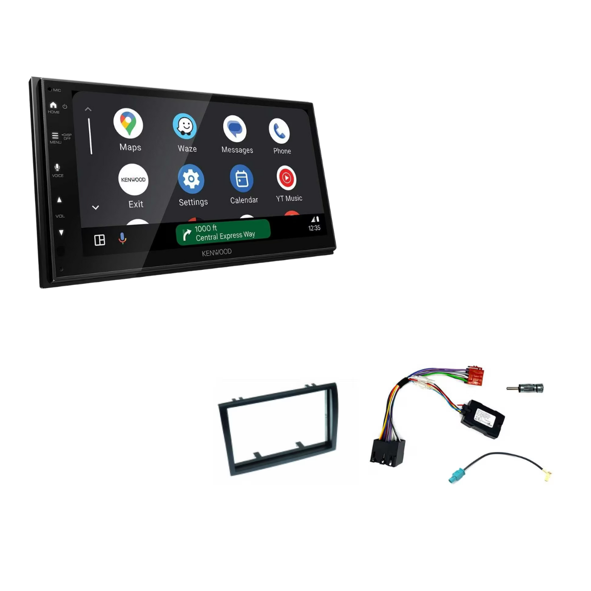 KENWOOD DMX6523DABS inkl- Installations-Kit mit LFB fuer Fiat Ducato Serie 7 ab Bj. 2014-2022