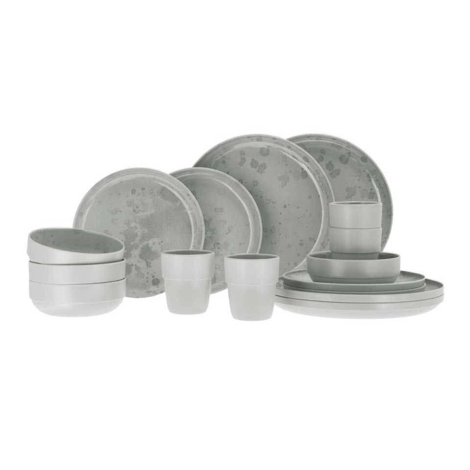 TRAVELLIFE PALMA Geschirrset hellgrau 16-tlg. - 1191200