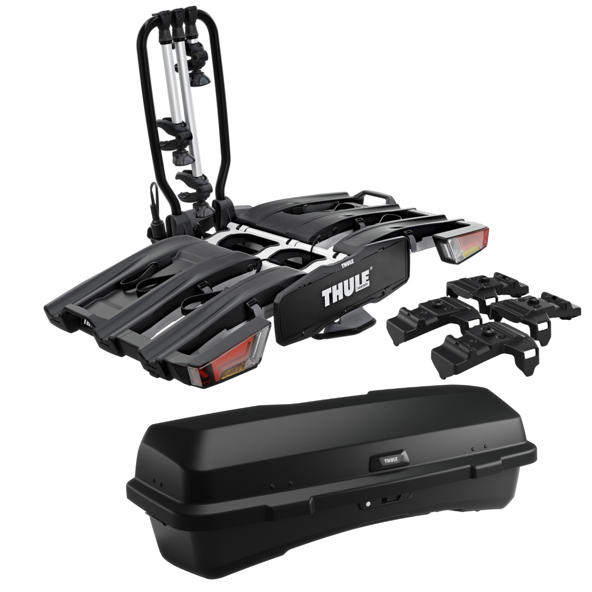 THULE 934 EasyFold XT 3 Fahrradtraeger inkl. Santu Heckbox - Thule Artikelnummern- 934100 9094