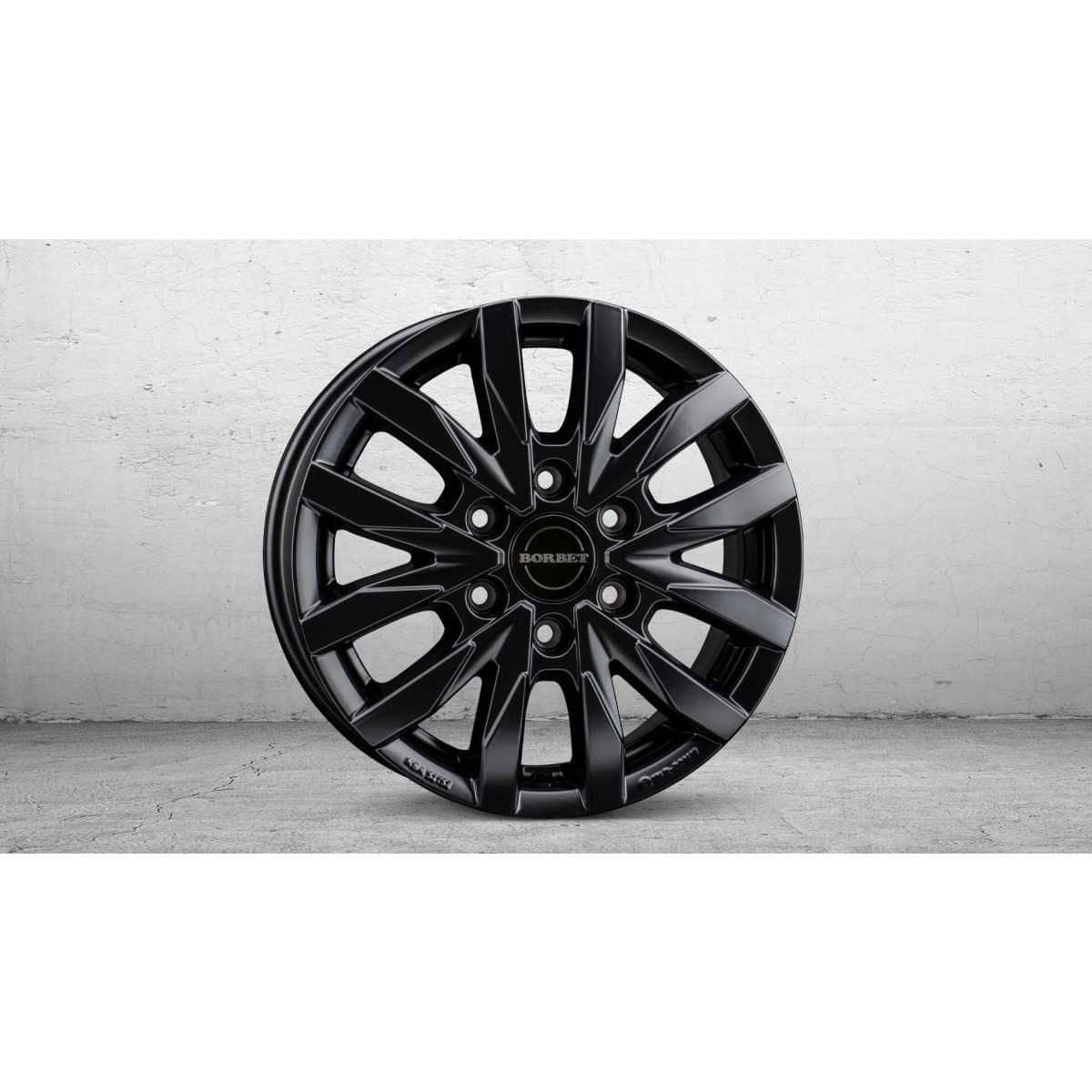 BORBET Alufelge CW6 black matt 16 Zoll fuer MB Sprinter 4x4 - VW Crafter 4x4 4er-Set - CW6 65654130684-1BM