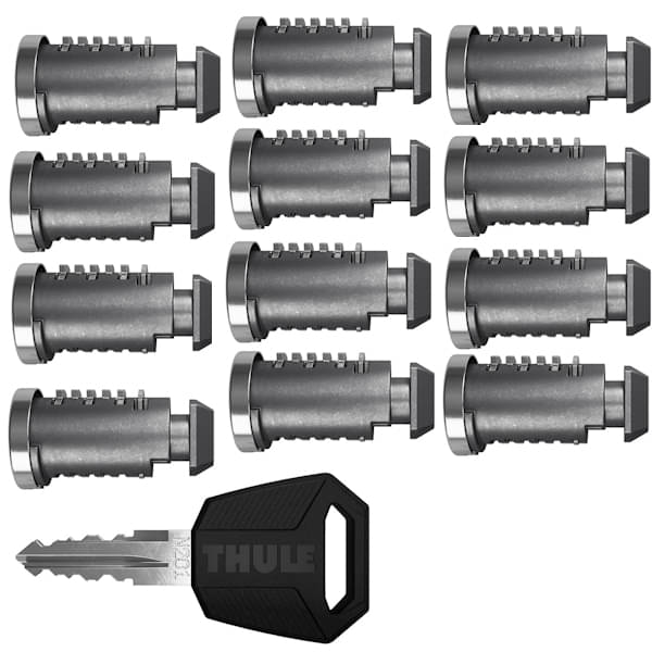 THULE 4512 Schloss-Satz One Key System 12 Zylinder 1 Schlüssel Thule One-Key System 12-pack black - 451200 - THULE 4512 Schloss-Satz One Key System 12 Zylinder 1 Schluessel und Masterkey